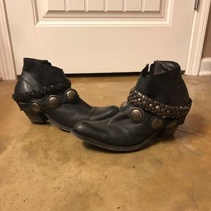 Liberty Black western ankle boots size 11